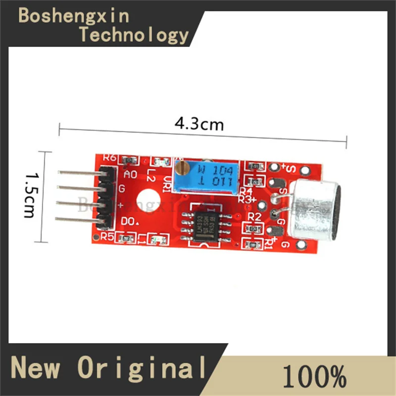 1 peça módulo sensor de microfone de alta sensibilidade KY-037 detecção de som é adequado para arduino