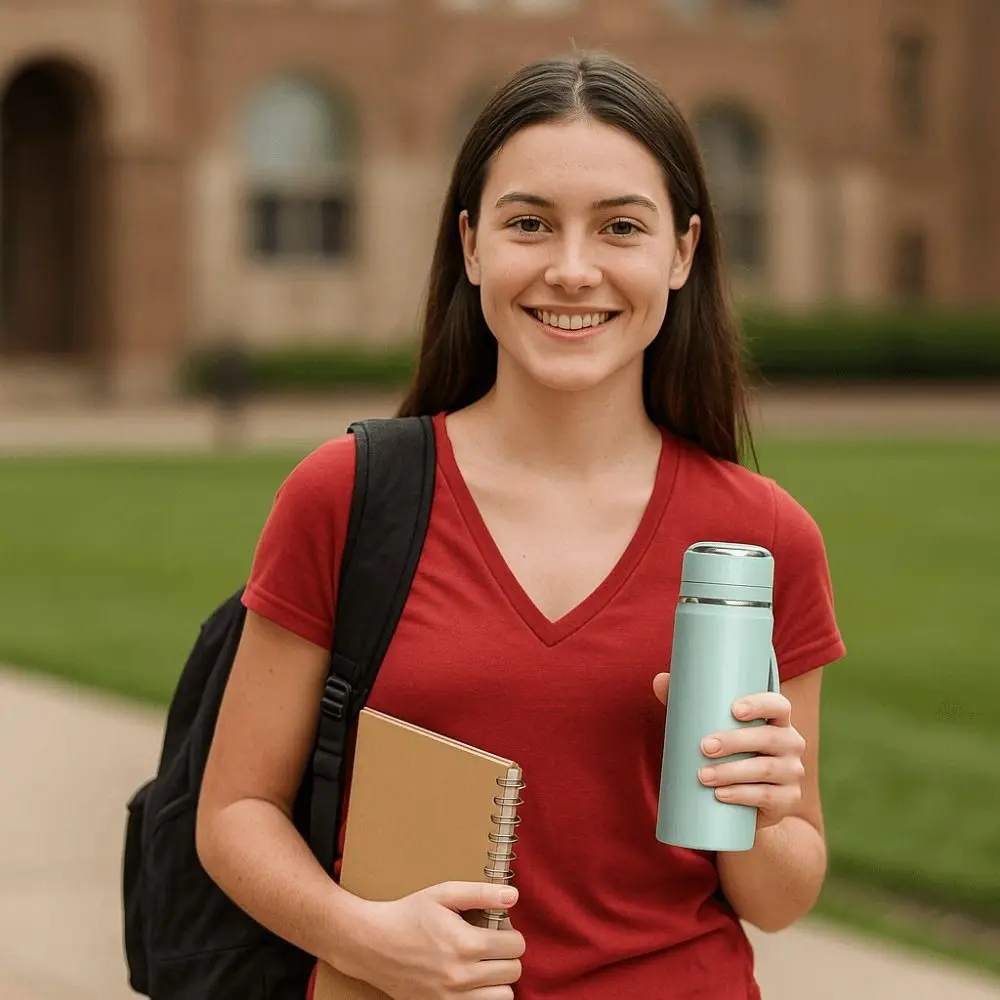 

Модная термос из нержавеющей стали 316, вакуумная чашка, 500 мл, портативная термочашка, герметичная вакуумная кружка для студентов