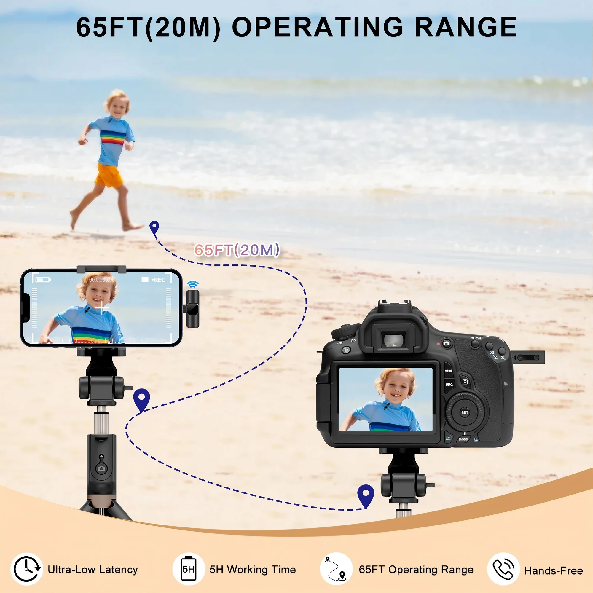 Wireless Lavalier Microphone Type-C For iPhone 15 Pro Max Android Phone Live Streaming Vlog Recording Plug Play Lapel Mic YouTube Audio Video Content Creator Professional Crystal Clear Sound Mini Small Rechargeable Clip On Magnetic Noise Reduction view 6