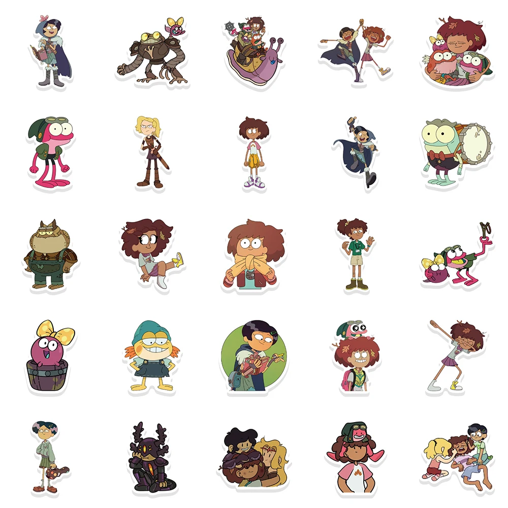 10/30/50 Stuks Disney Cartoon Amphibia Stickers Voor Kids Diy Skateboard Koelkast Laptop Album Waterdichte Speelgoed Anime decals Sticker