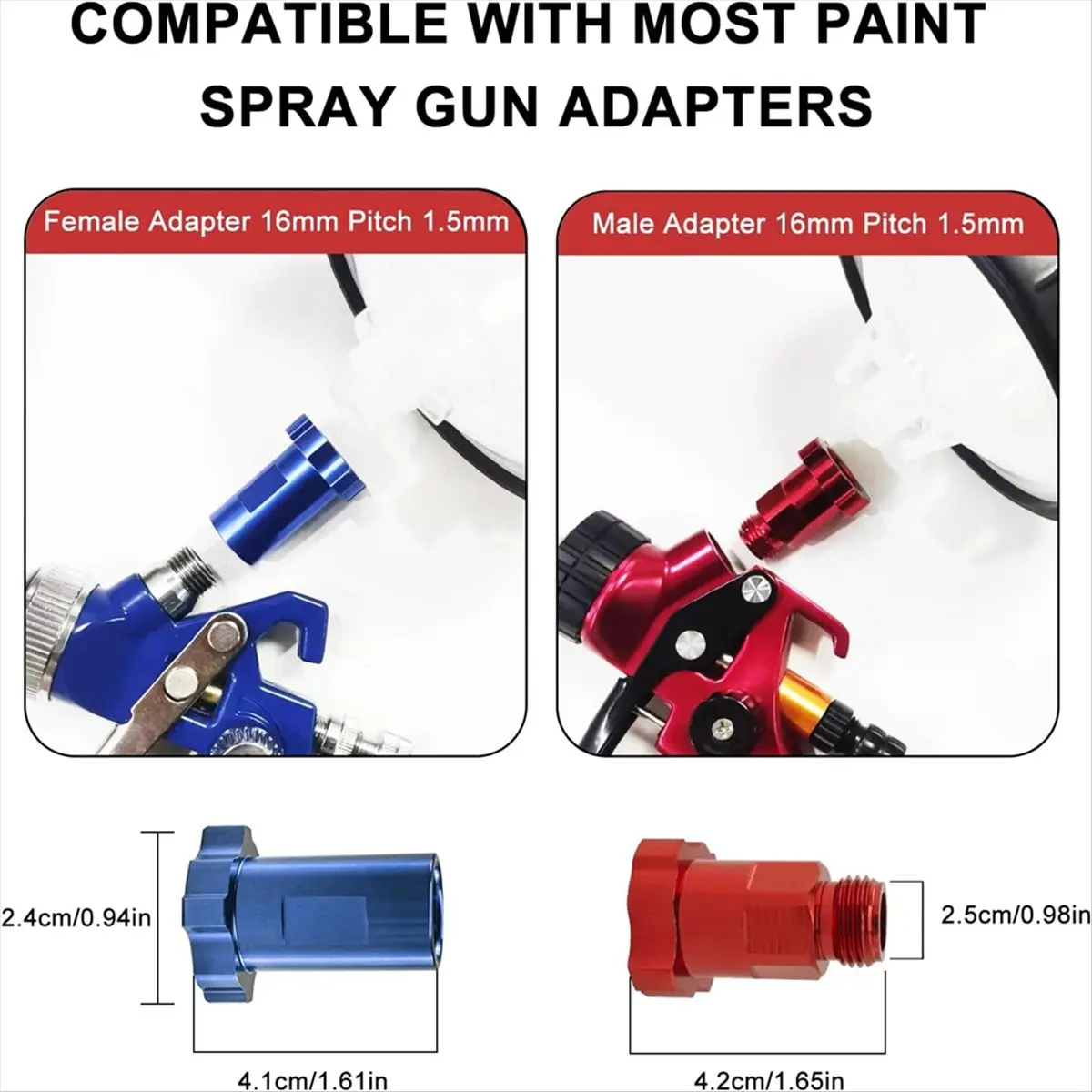 ABLD Paint Cup SprayGun Cup, with 50 Cups Liners and Lids, 1 Hard Cup with Retainer Ring, 2 Cup Adapter, Paint Stirrer