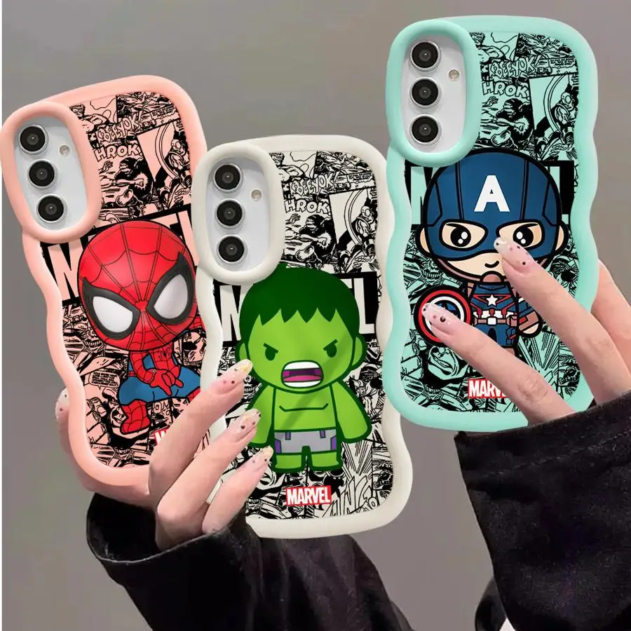 Marvel Groot Ironman Phone Case for Samsung Galaxy A73 A55 A54 A53 A52 A51 A15 A35 A34 A33 A32 A25 A24 A23 A22 A21s TPU Capa