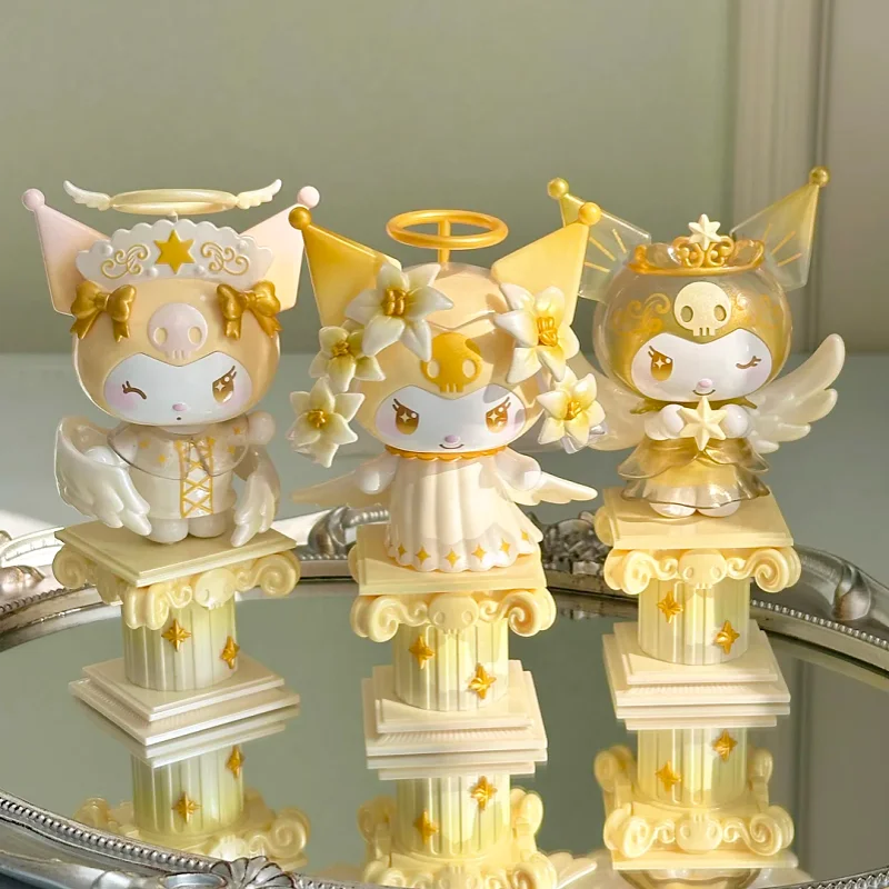 

Authentic Sanrio Kuromi Angel Series Blind Box Collectible Surprise Mystery Box Fashion Hot Dolls Desktop Ornament Girls' Gifts