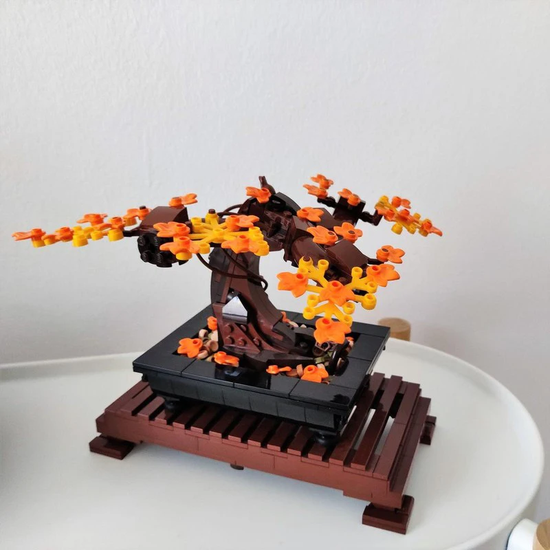 

627pcs MOC Bonsai Tree Autumn version Building Blocks Christmas Gift Toy to Develop Patience and Concentration