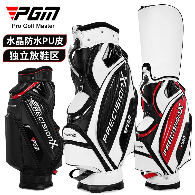 

PGM Men Golf Bags,PU Waterproof Large Capacity Standard Ball Bag,Multifunctional Golf Clubs Bag,Golf Training Aids QB034