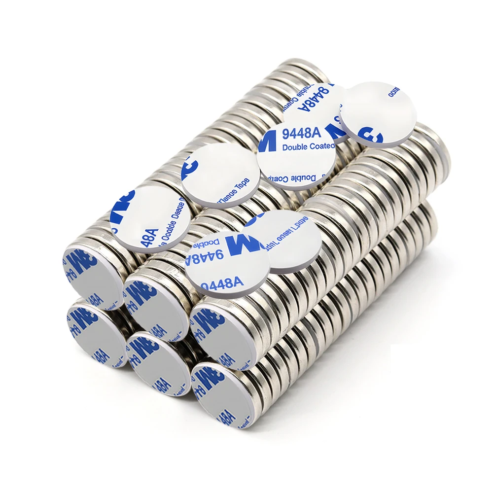 Rare Earth Neodymium Magnet Disc Round 25x4mm Adhesive Backed Strong Suction DIY Craft Home Storage Office Organizer