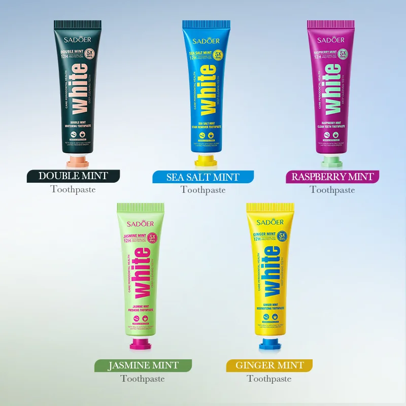Jasmine mint Whitening Toothpaste for Refreshing Breath, Brightening White Teeth, Yellowing Teeth, Cleaning and Staining Removal