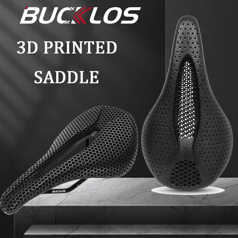 

BUCKLOS велосипедное седло с 3D принтом для горного шоссейного велосипеда, полое нейлоновое велосипедное сиденье, удобное велосипедное седло для мужчин и женщин