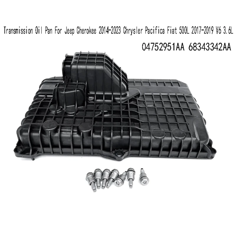 04752951AA Transmission Oil Pan For Jeep Cherokee 2014-2023 Chrysler Pacifica Fiat 500L 2017-2019 V6 3.6L 68343342AA