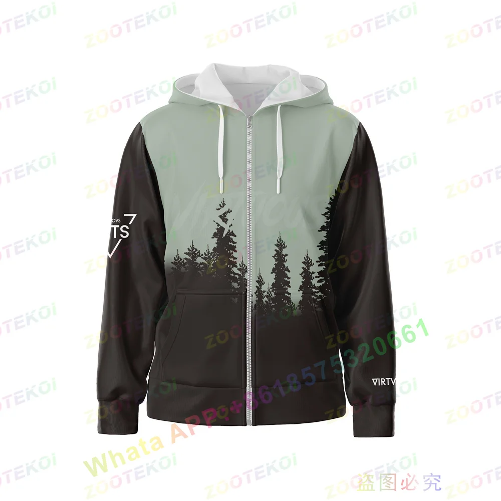 Virtuous Mens Hipster Hip Hop Zipper Hoodie Print Hooded Pullover Sweatshirt