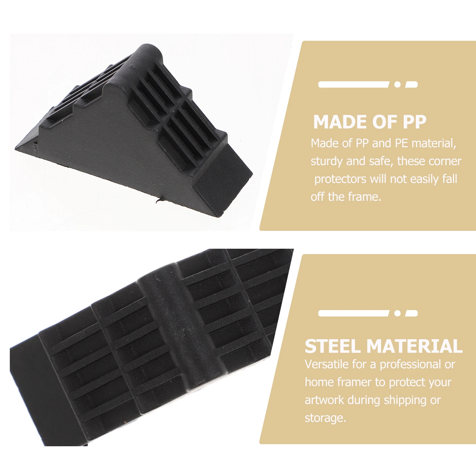 

100Pcs Corner Protectors PP Pe Material Heavy Duty Frame Edge Guards for Shipping Artwork Furniture Safety Protection Photo