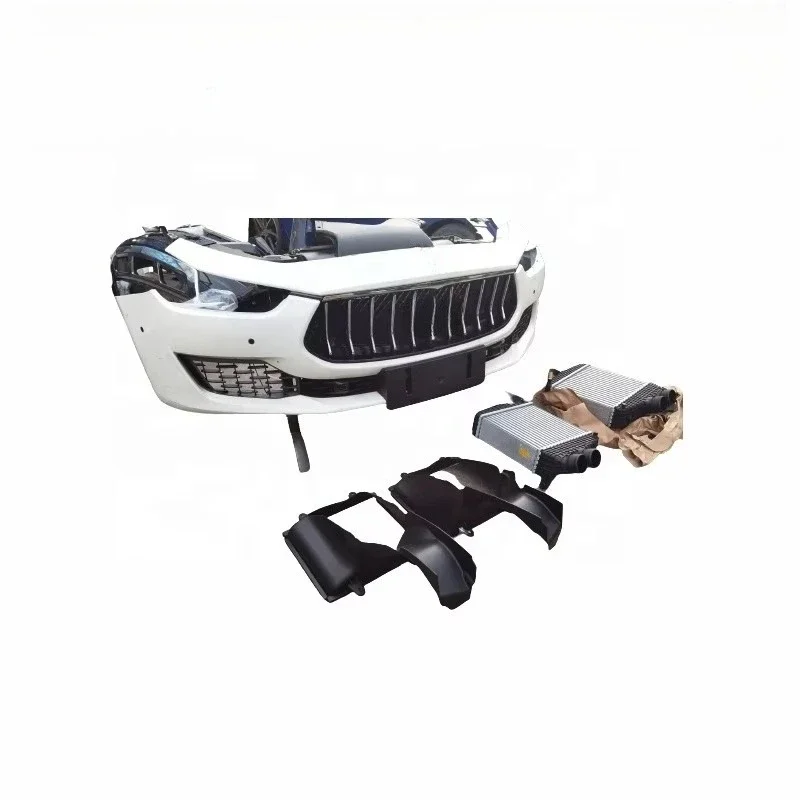 For Ghibli M159 Front Bumper Front Mouth Surrounds Performance Front Assembly Grille for Heat Dissipation