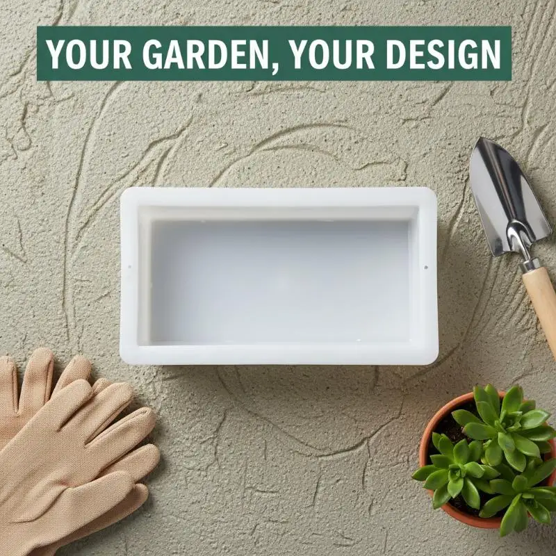 Reusable Garden Paving Mold DIY Path Maker  Brick Concrete Stone Mould Outdoor Footpath Landscaping Road Maker Tool