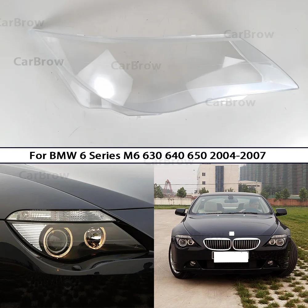 

Headlamp Housing Part Transparent Car Light Protector For BMW 6 Series M6 630 640 650 2004-2007 Front Headlight Lens Cover