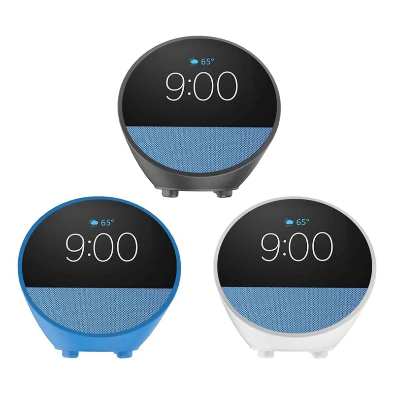 Silicone Protective Case For Amazon Echo Spot (2024 Release) With Dustproof & Drop-Proof Protective Case-A22K