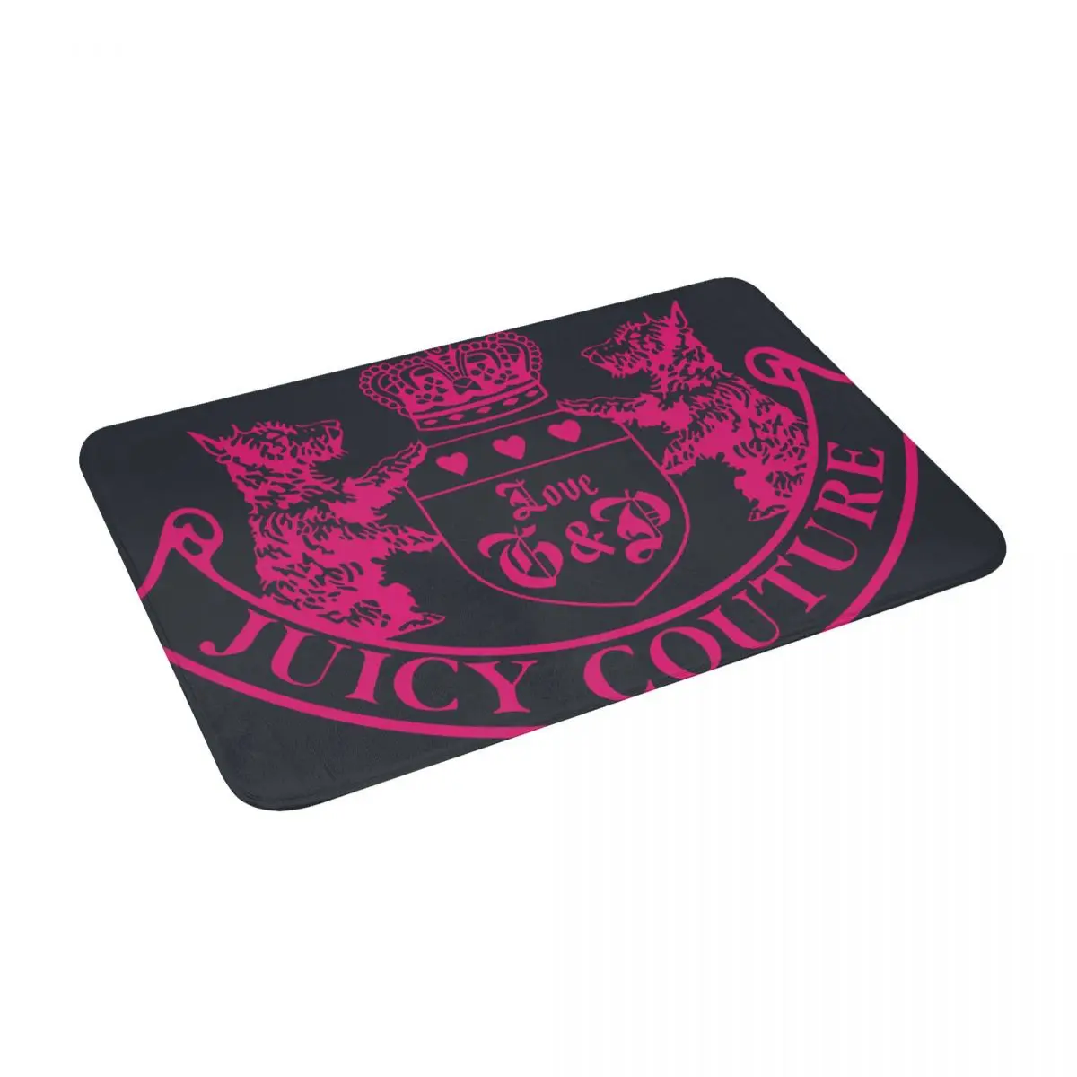 Juicy Couture 2 Rug Carpet Decor Football 16x24in