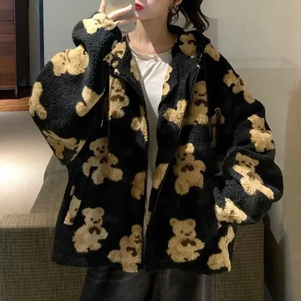 Casual Thiened Rits Vest Hoodie Dames Street Sle Long Sve Gedrukt Sweatshirt met ket Summer Faion