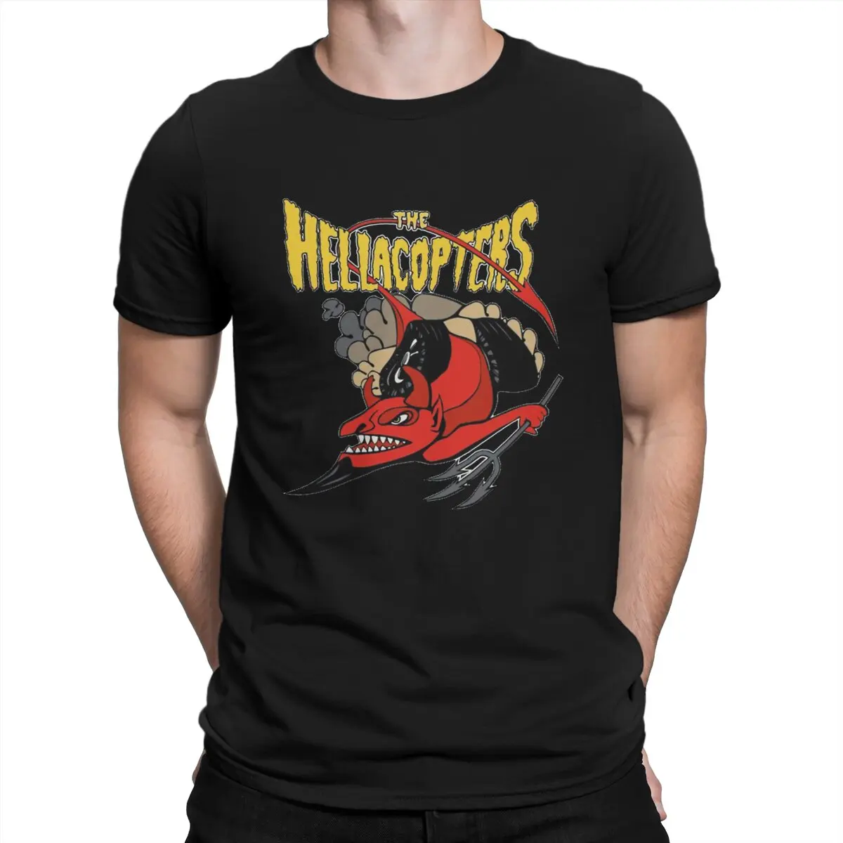 Hellacopters Men's TShirt Demo Rock Individuality T Shirt Harajuku Streetwear New Trend