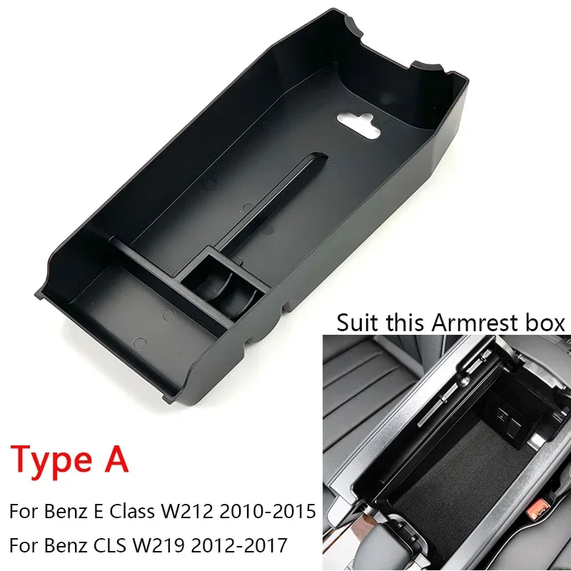 Do Mercedes Benz E Class W212 2010-2015 CLS W219 Konsola Centralny podłokietnik Schowek Wielofunkcyjne pudełka Akcesoria samochodowe