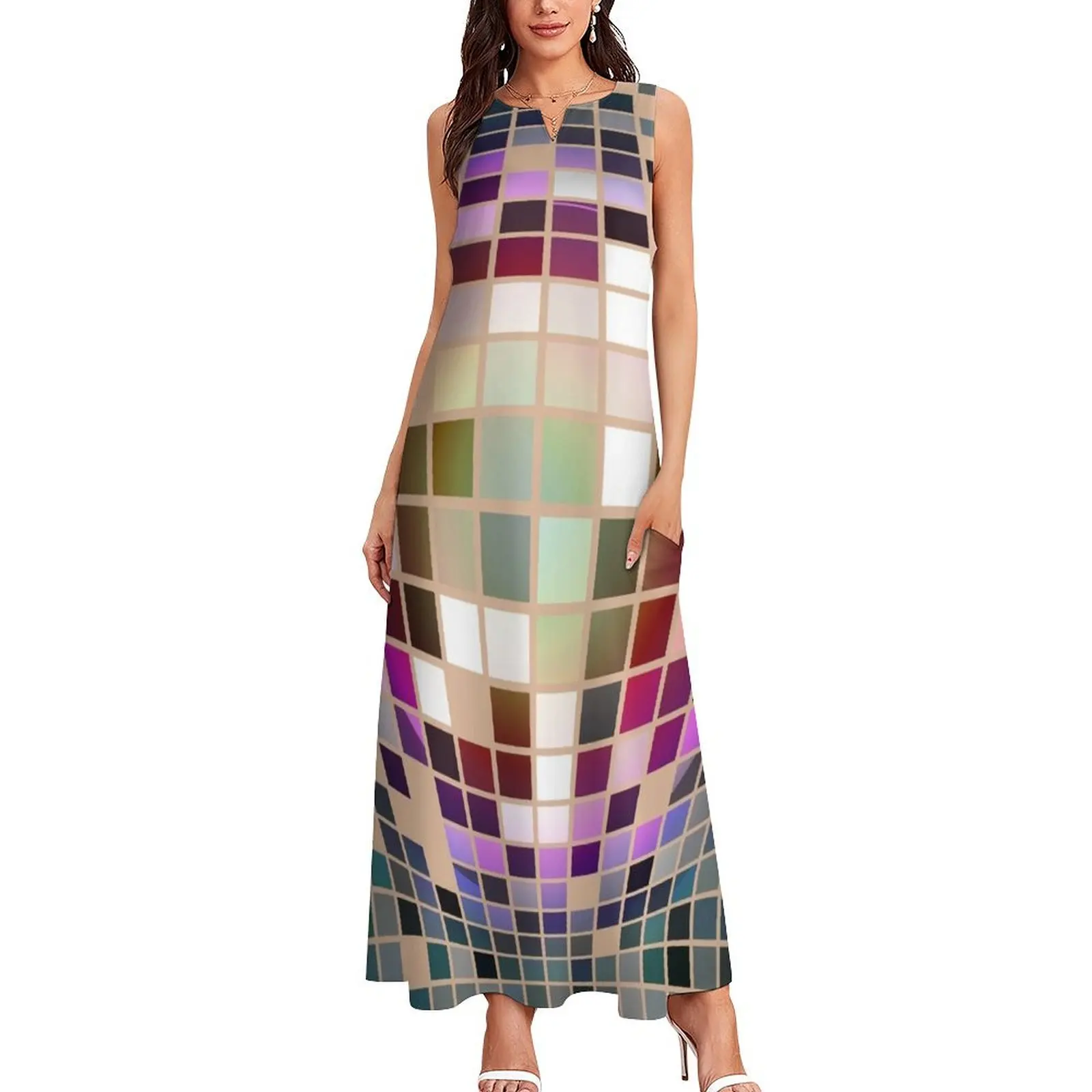 Victor Vasarely Homage 77 Long Dress women's evening dresses luxury evening dress woman for wedding