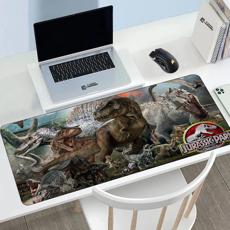 Cartoon Mouse Pad Jurassic Park Keyboard Large Mausepad Anime Gamer Cabinet Carpet Kawaii Gaming Accessories Pc Varmilo Mousepad