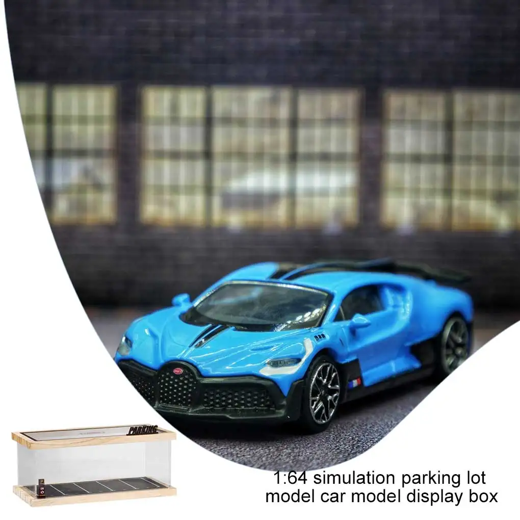 1/64 Display Box Transparent Toy Car Model Parking Lot Showcase Dust Cover Storage Boxes Display Case for Boys