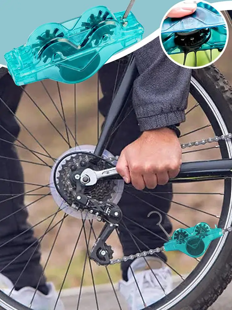 AliExpress NONE Cycle Chain Cleaner Professional Motorcycle Washer Cleaner Tools Creative Riding Maintenance Accessories for City Folding Cycle