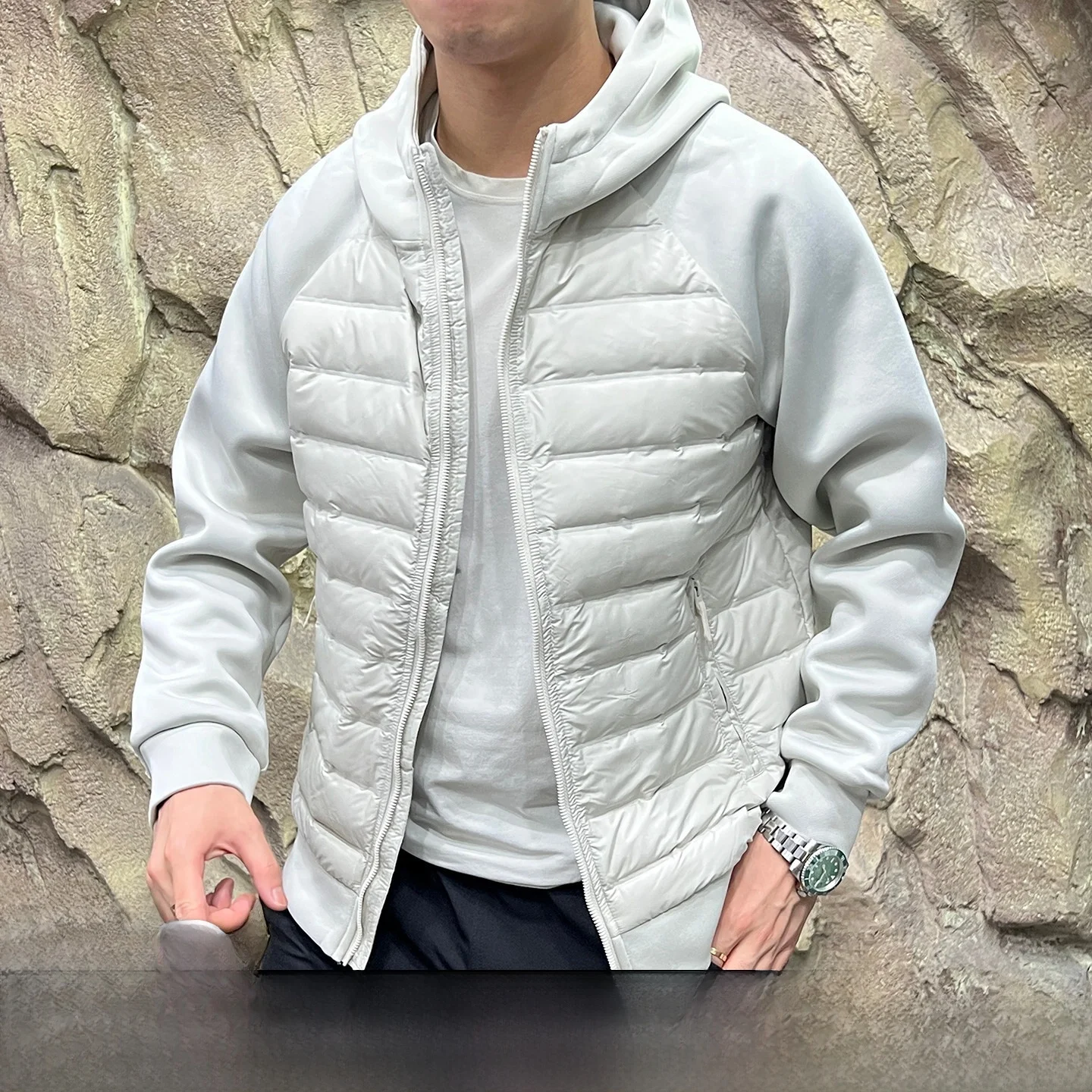 

down Jaet Outdoor Full Prure Glue Loing White Du Feather Lightweight Hooded Winter Polyester Fiber 90% Fill...