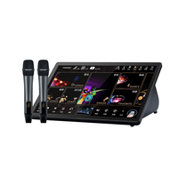 Entertainment Karaoke Machine 5in1 Hot Sale System KTV 15.6 Inch 500G Player With Wireless Microphone