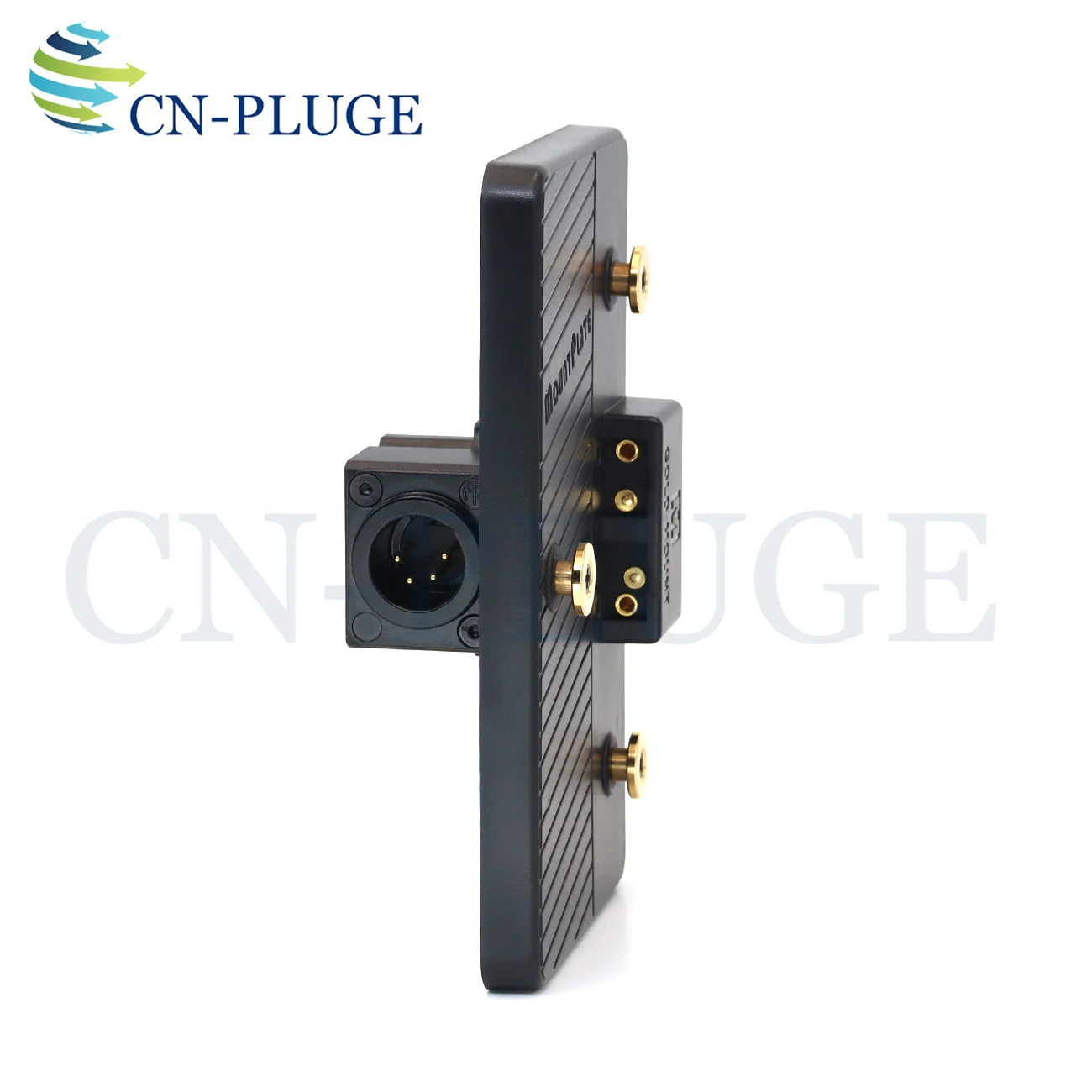 XLR 4 Pin to Gold-Mount Battery Adapter Plate Converter for Anton-Bauer Sony HDV DSLR Rig Panasonic ARRI RED JVC Video Equipment