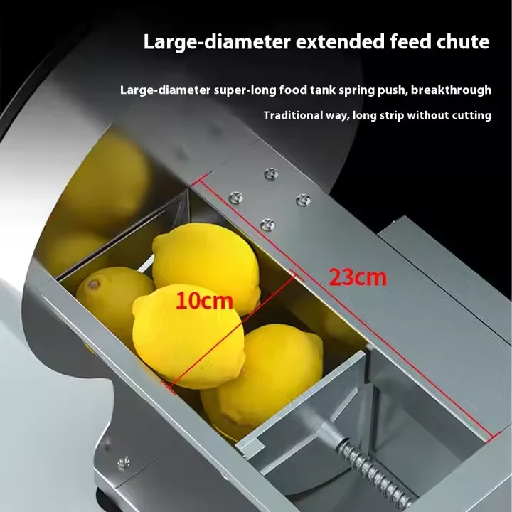 

Commercial Vegetable Slicer, Automatic Cucumber, Apple, Onion and Fruit and Vegetable Chopper Slicer