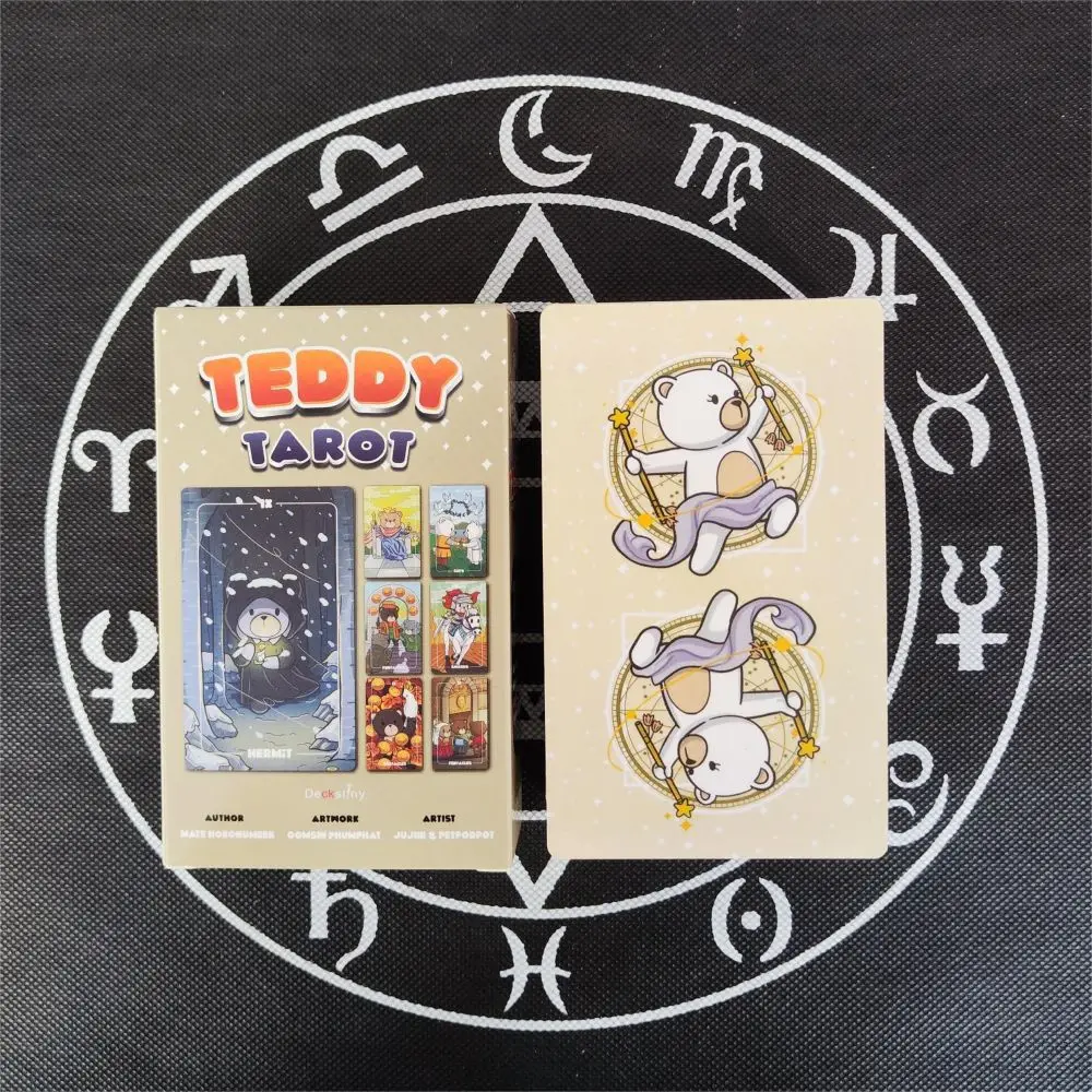 12*7 cm TEDDY Tarot cards cute orcale cards deck board games