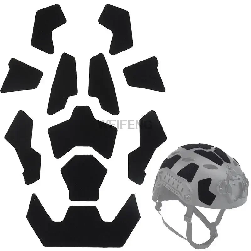 11PCS/SET Tactical Helmet Magic Sticker High Cut Fast Helmet Patches Hook and Loop Fastener Sticky Hunting Accessories