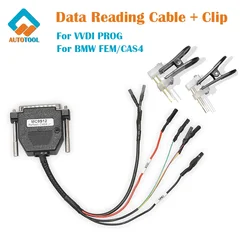Adaptador de lectura de datos para BMW FEM CAS4-5M48H-1N35H MC9S12 Cable reflectante + Clip lee datos CAS4 sin soldadura de alta calidad