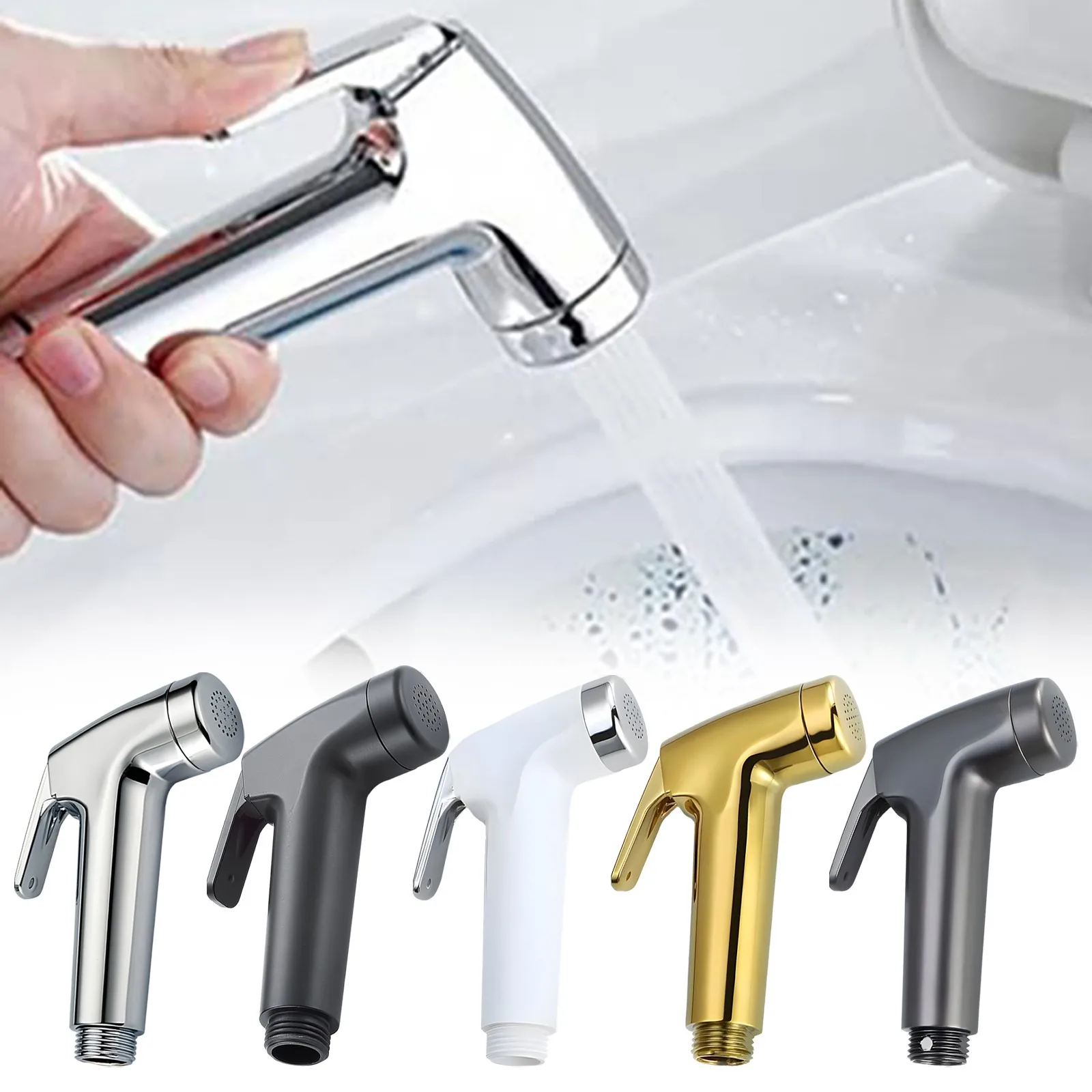 1Pcs Toilet Douche Bidet Head Hand Held Bidet Sprayer Muslim Shower Shower Sanitary Shattaf Shower Self Cleaning Accessories