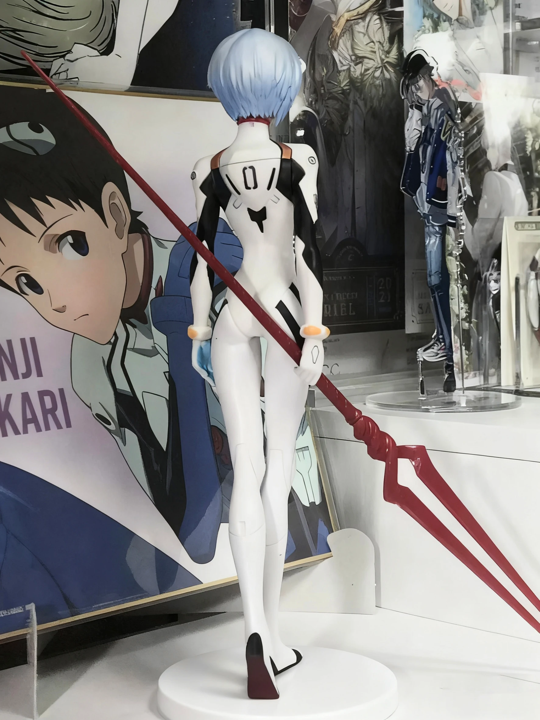 22CM  Anime NEON GENESIS EVANGELION EVA Ayanami Rei kawaii figure PVC model toys doll collect ornaments gifts image 4