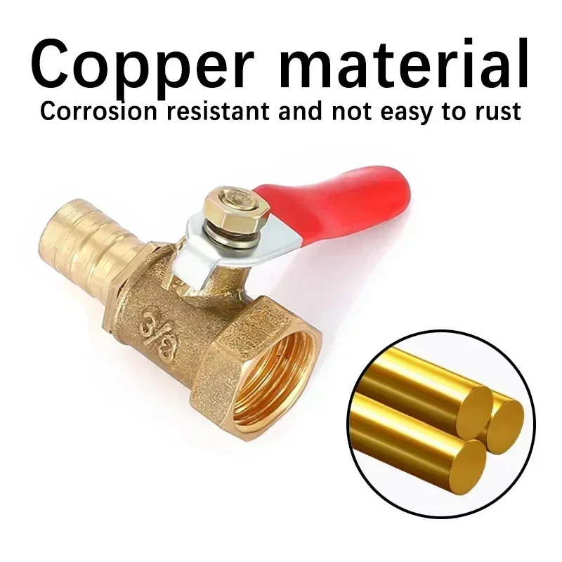 10pcs 1/8'' 1/2'' 1/4''Hose Barb BSP Female Thread Straight Barbed Brass Connector Joint Copper Pipe Fitting Coupler Adapter