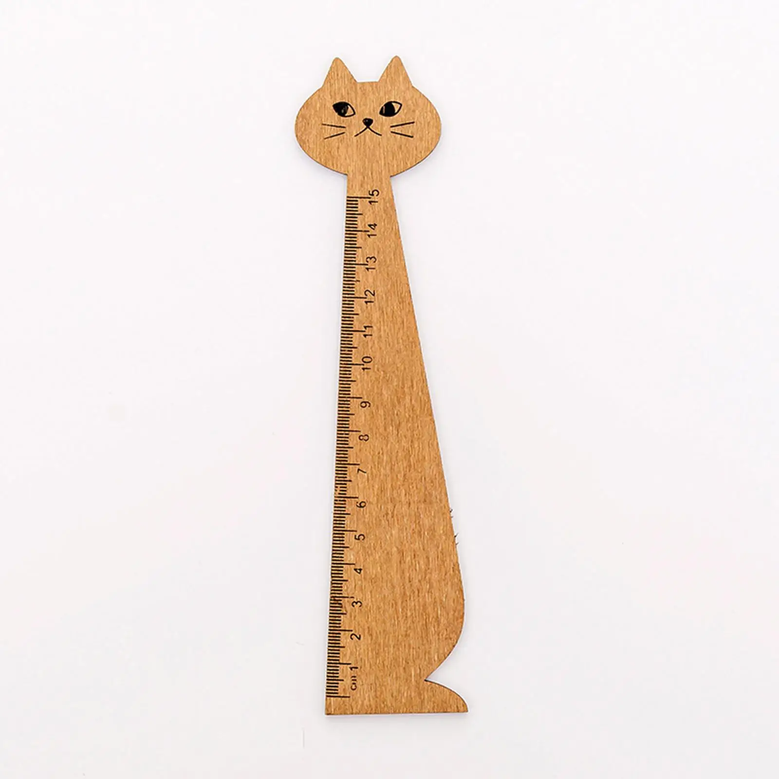Wooden Straight Ruler Office Supplies Wood Animal Ruler for Children