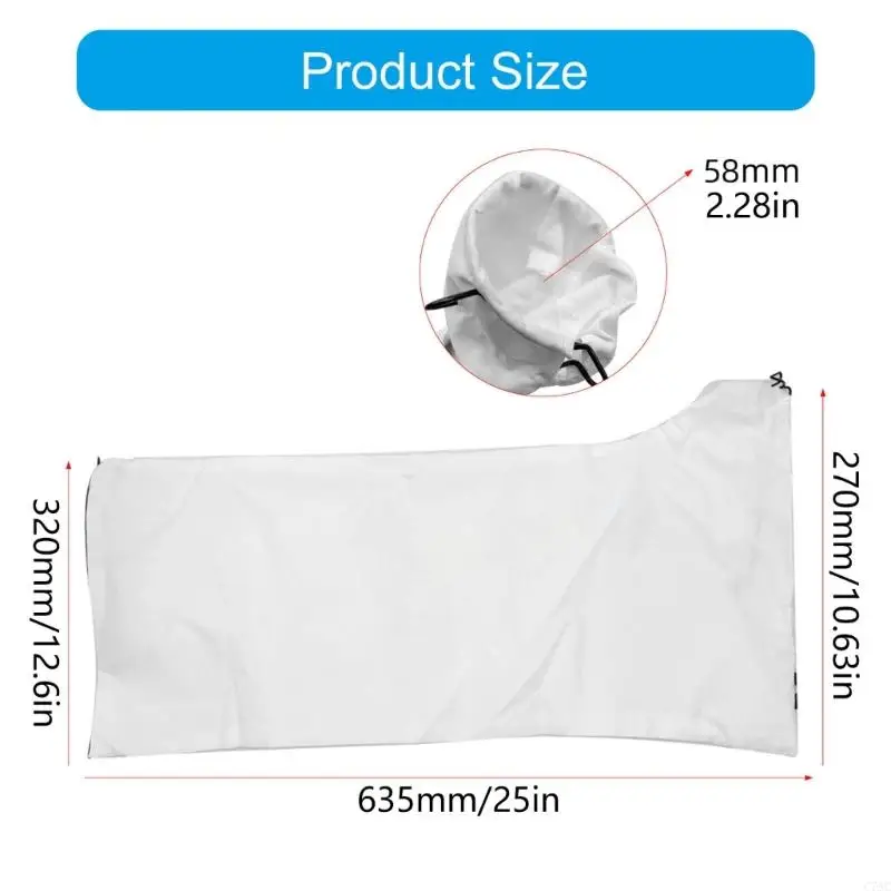 Easy To Install Miter Chainsaws Dust Collector Bag Sturdy Nylon Universal Miter Chainsaws Accessory For Professional Use C7AC