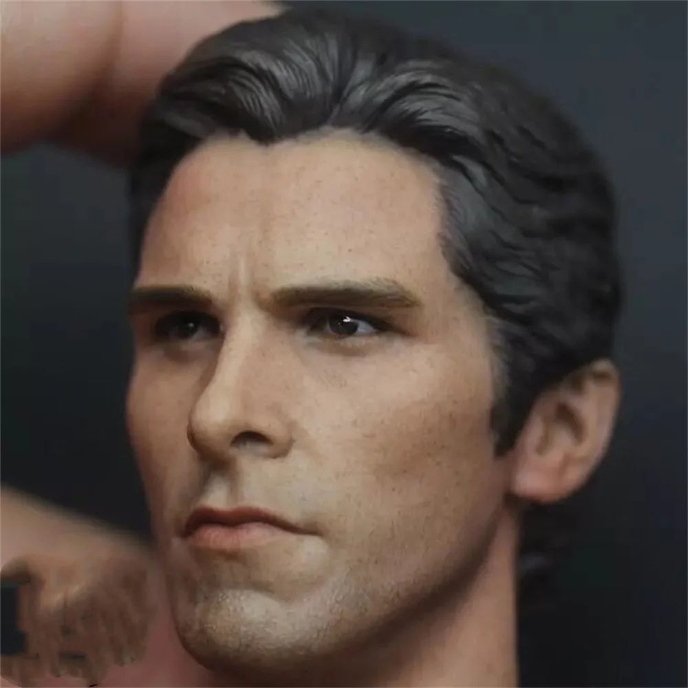 Christian Bale 1/6 Head Sculpture Carving   Anime  Toys Soldier For 12inch TBleague Phicen Action Figure Movie  Model Toy