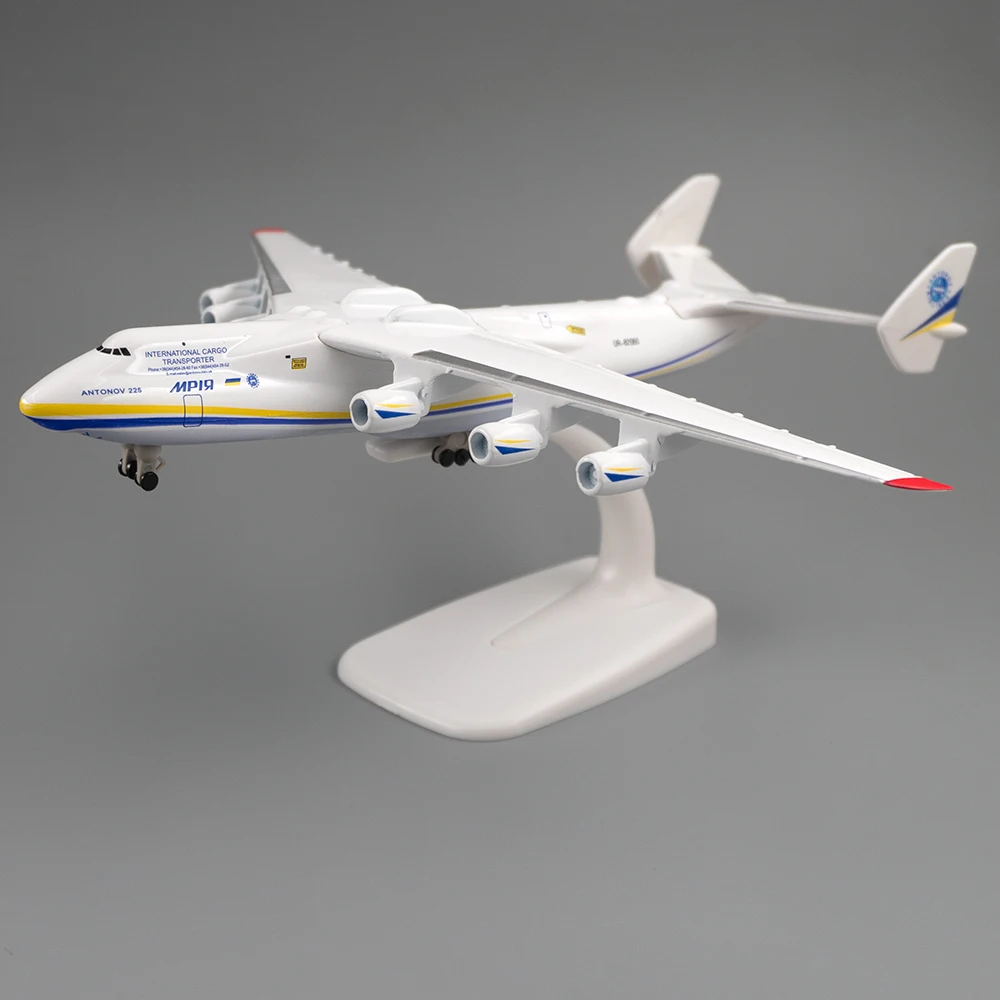 20cm Transport Aircraft Antonov An-225 Model with Wheel AN225 Plane Children Kids Gift for Collection Decoration