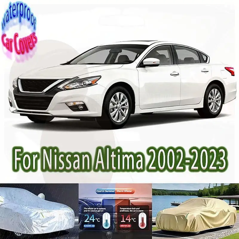 

For Nissan Altima 2002 2023 2022 Outdoor Protection Waterproof Dustproof Full Snow Cover Sunshade Car Accessories Car Covers