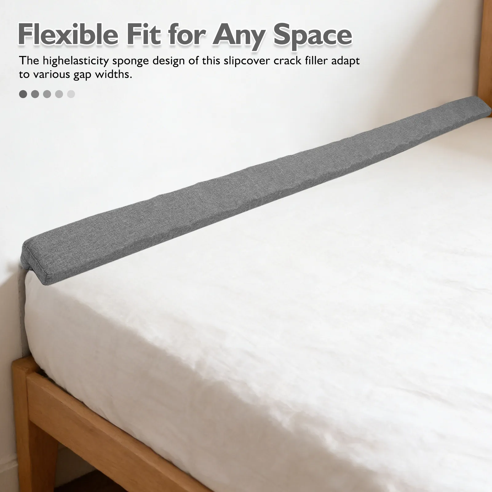 Gap Filler Bed Mattress Gap Filler Space Filling Strip L Shaped Slipcover Stick Headboard Crack Stopper For Wall And Mattress
