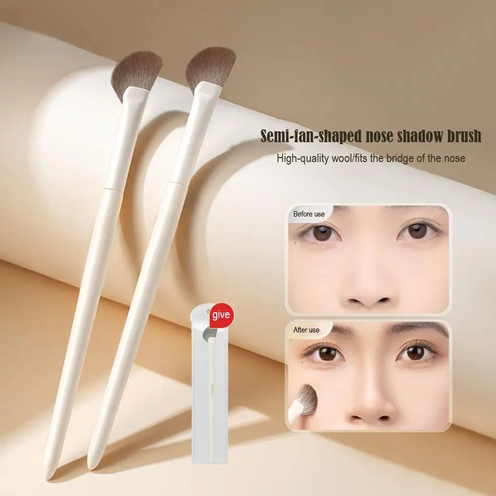 3D Nose Shadow Brush แปรงแต่งหน้า Contour แปรงแต่งหน้า หัวนุ่ม ไฮไลท์เครื่องสําอางเกาหลี เครื่องมือเสริมความงามบนใบหน้าหญิง