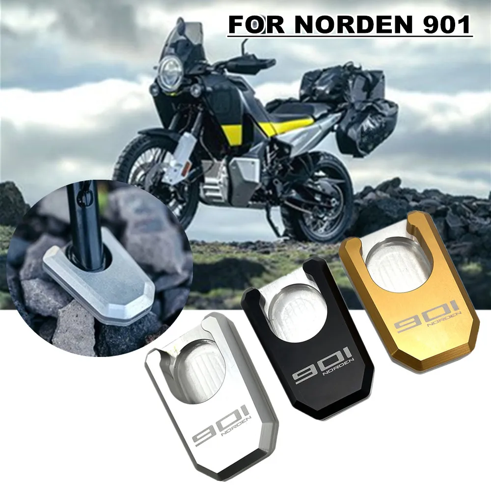 Motorcycle Accessories Kickstand Side Stand extension Enlarge Plate Pad For Husqvarna Norden 901 Norden901 NORDEN 901 2022