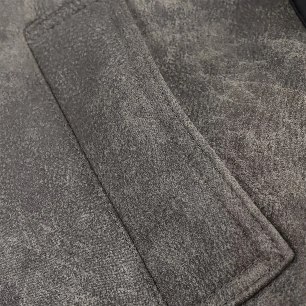 BM & MD & ZA-Chaqueta de manga larga con cuello abatible de doble cara para mujer, ropa de estilo Simple, decoración, otoño 2024