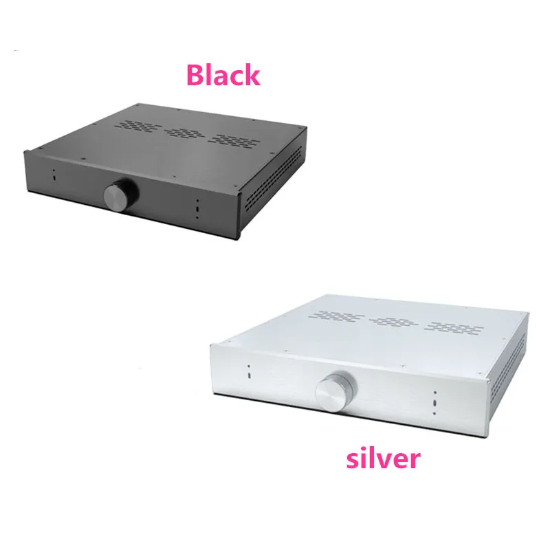 

Silver Black Full Aluminum Mark JC-2 Balance Preamp Audio Amplifier Housing Chassis /AMP Enclosure /Case/DIY Box (330*60* 308mm)