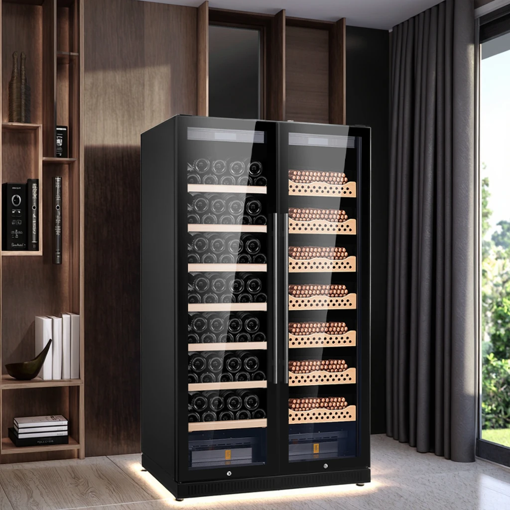 Home Wine Cigar Cellar Big Cigar Humidor Cedar Wood Large Cigar Cabinet