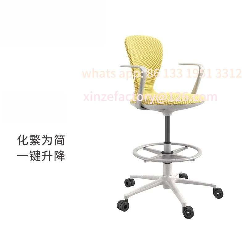 

Ergonomic fishtail chair back sedentary spine support can be lifted and rotated