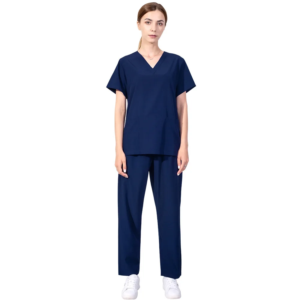 

Quick-Dry Fabric Stretchable Dental Doctor Beauty Hospital Operating Room Scrub Suit Nurse Uniform Set